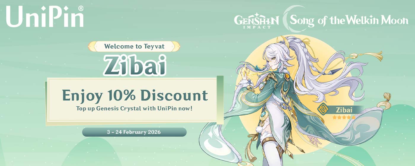 ⚔️✨Version Luna IV –  Zibai Has Arrived in Teyvat🔥(MY)